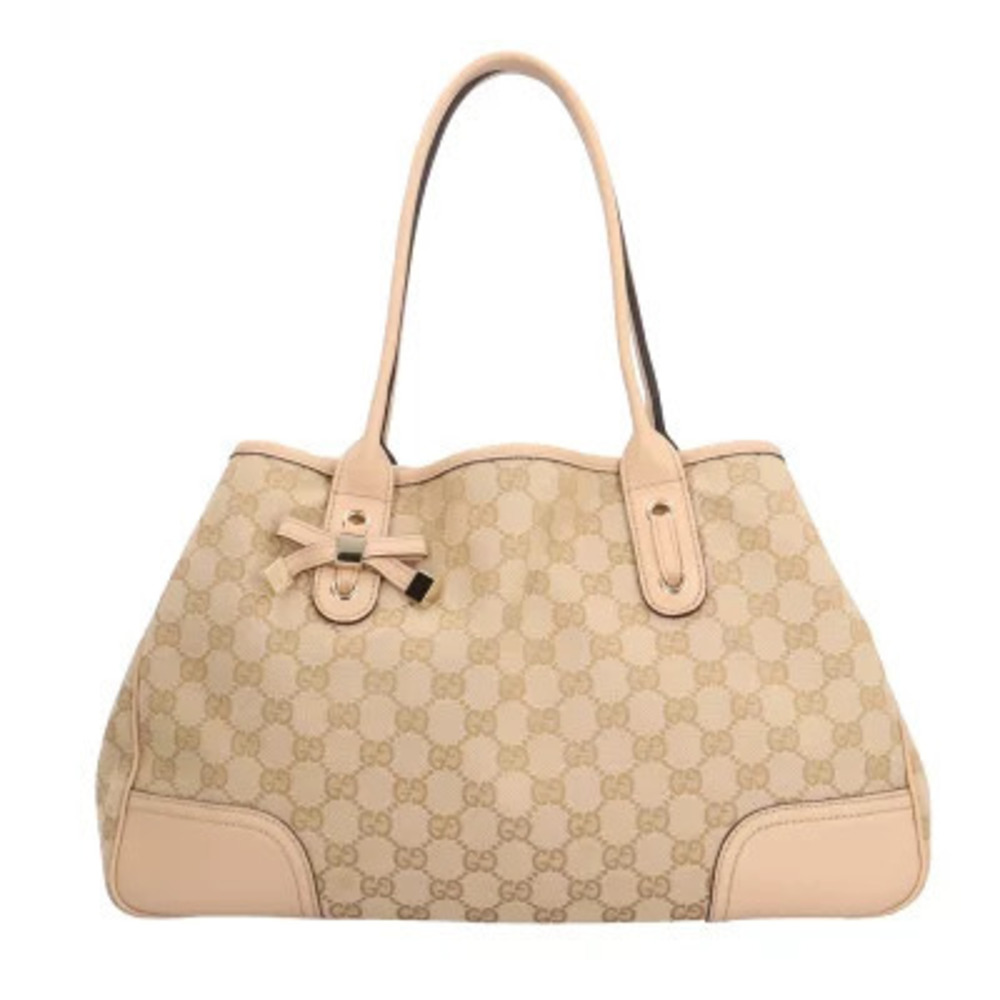 Gucci Tote Beige Bag Princy Canvas GG - Picture 2 of 8